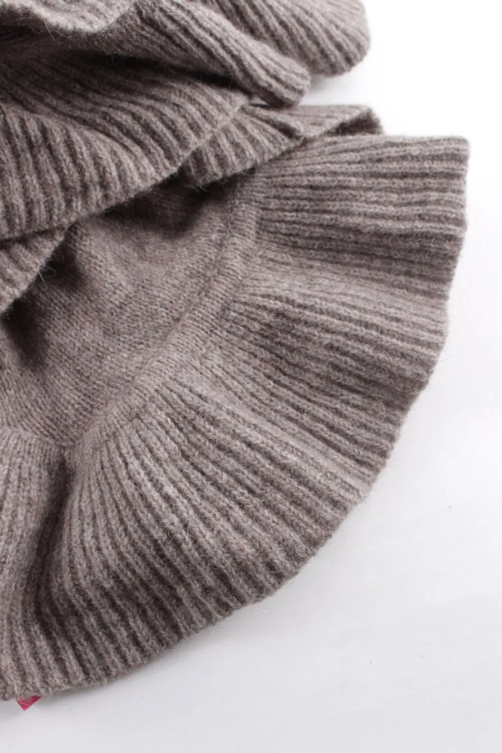 Schals>H&M Strickschal graubraun