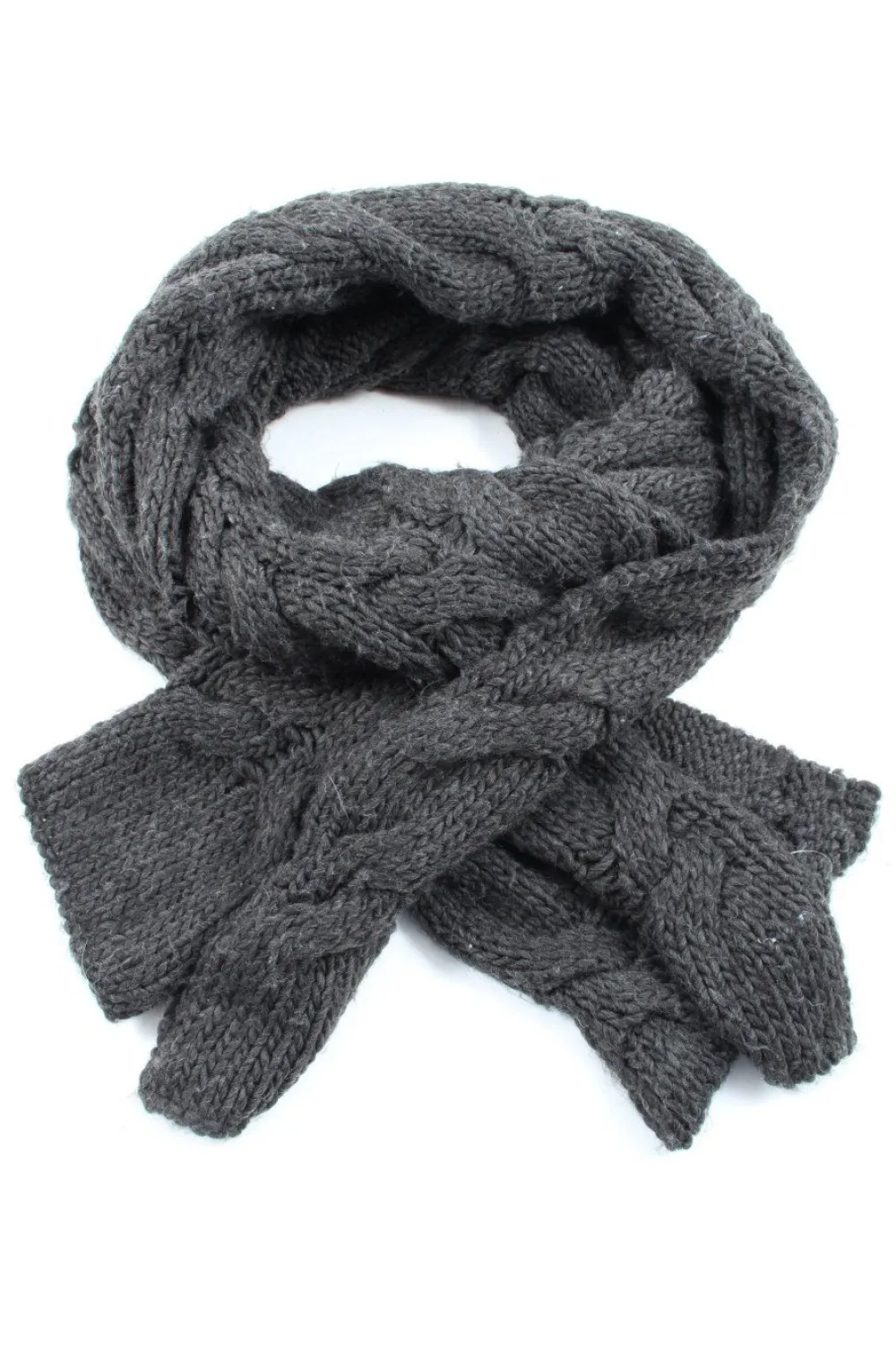 Strickschal-Himmelblau