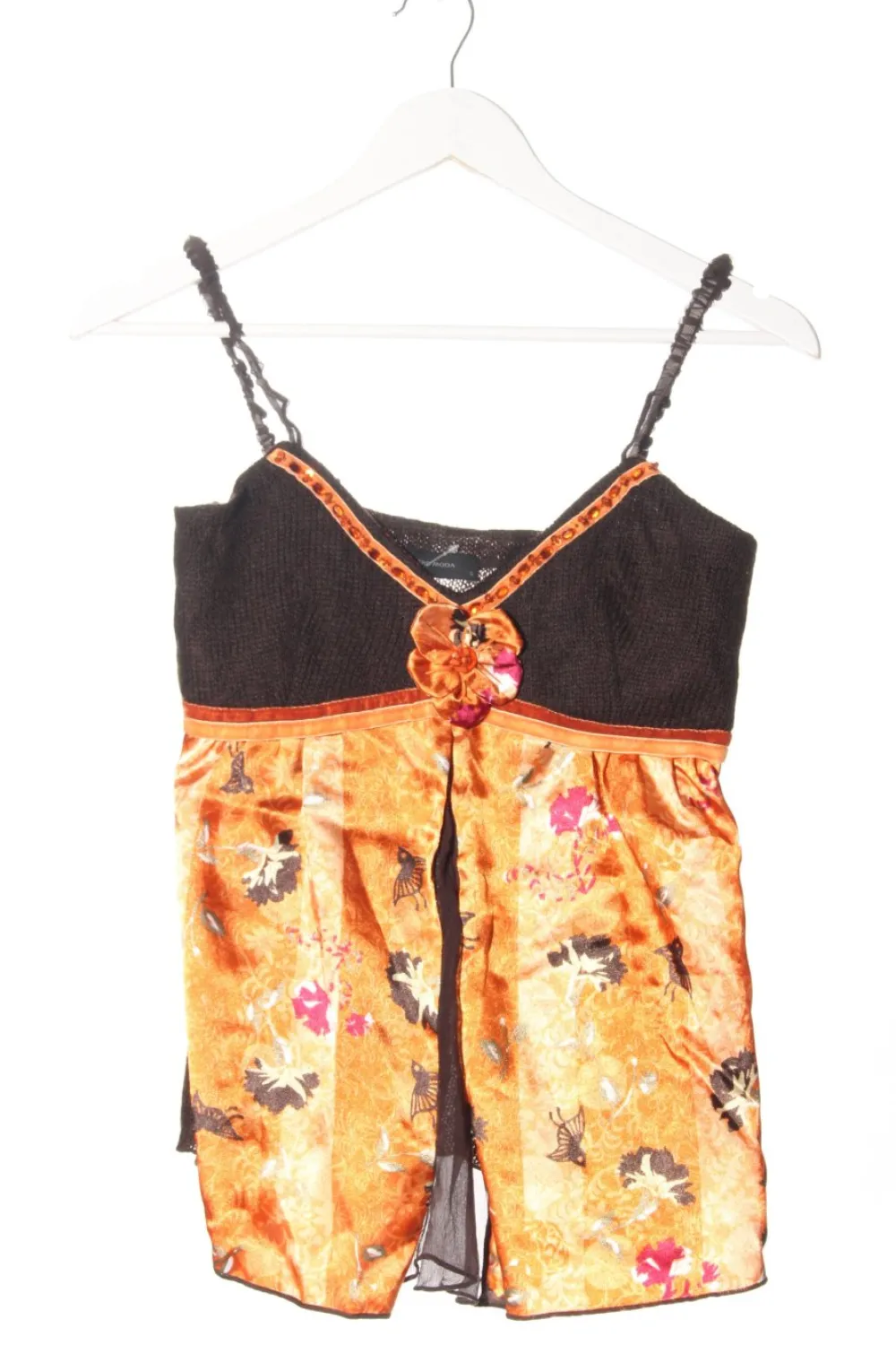 Tops>Vero Moda Stricktop Größe 36 hellorangeschwarz