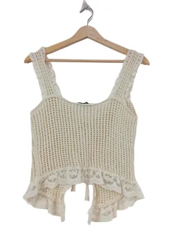 Tops>MNG Stricktop Größe 36 wollweiß