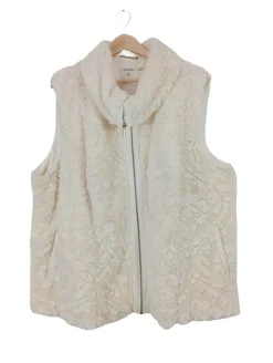 Westen>Calvin Klein Strickweste Größe 44 creme