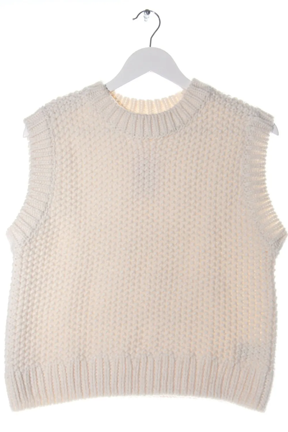Westen>H&M Strickweste Größe 38 wollweiß