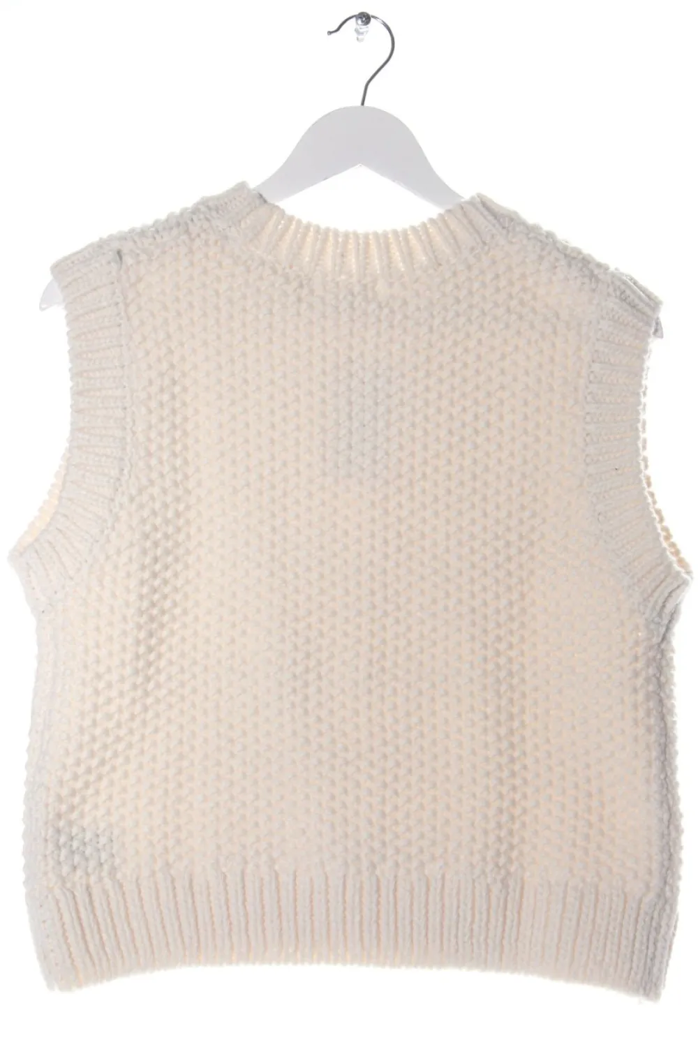Westen>H&M Strickweste Größe 38 wollweiß