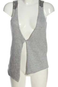 Westen>Pull & Bear Strickweste Größe 38 hellgrau