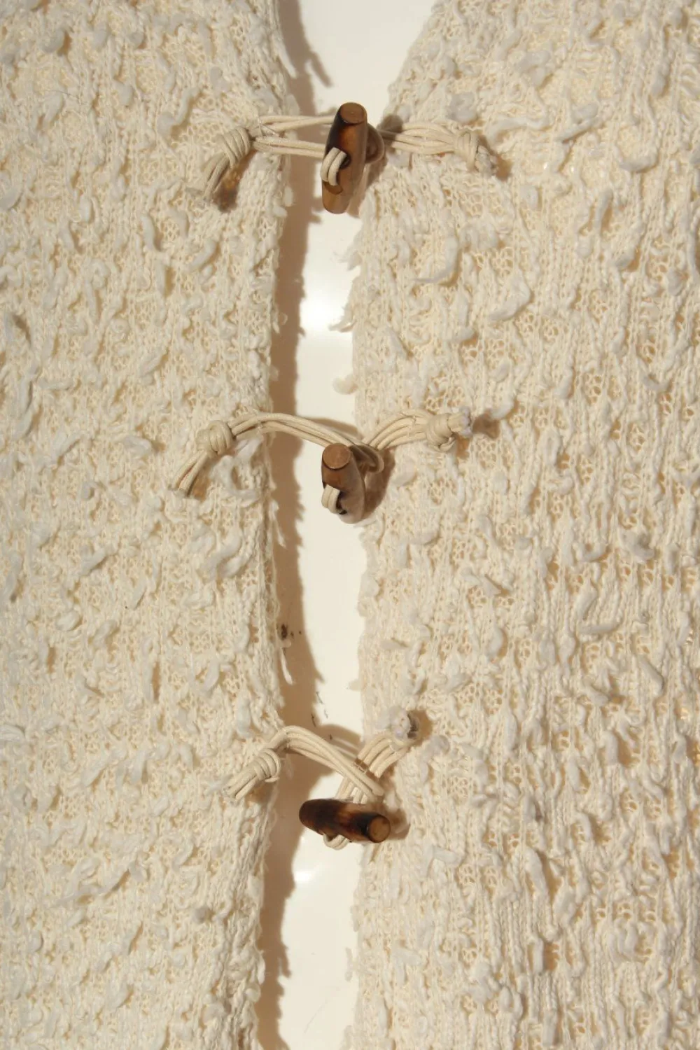 Westen>BANDANAS Strickweste Größe 38 wollweiß