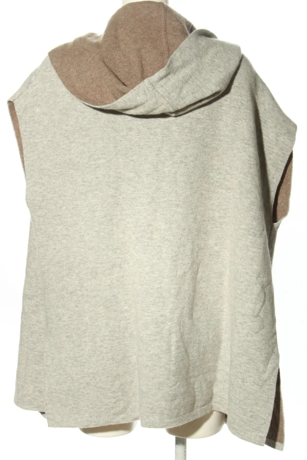 Westen>Oui Strickweste Größe 34 hellgraubraun