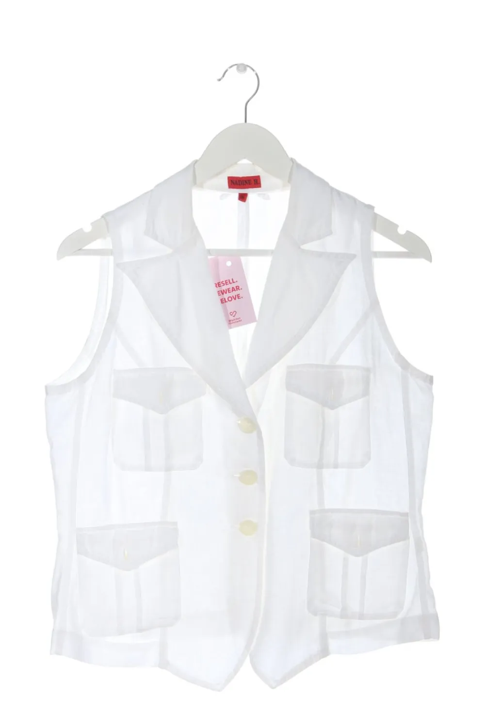 Westen>Nadine H. Strickweste Größe 38 weiß