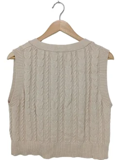 Westen>Stradivarius Strickweste Größe 40 camel