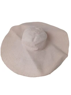 Hüte>H&M Strohhut Größe 54 wollweiß