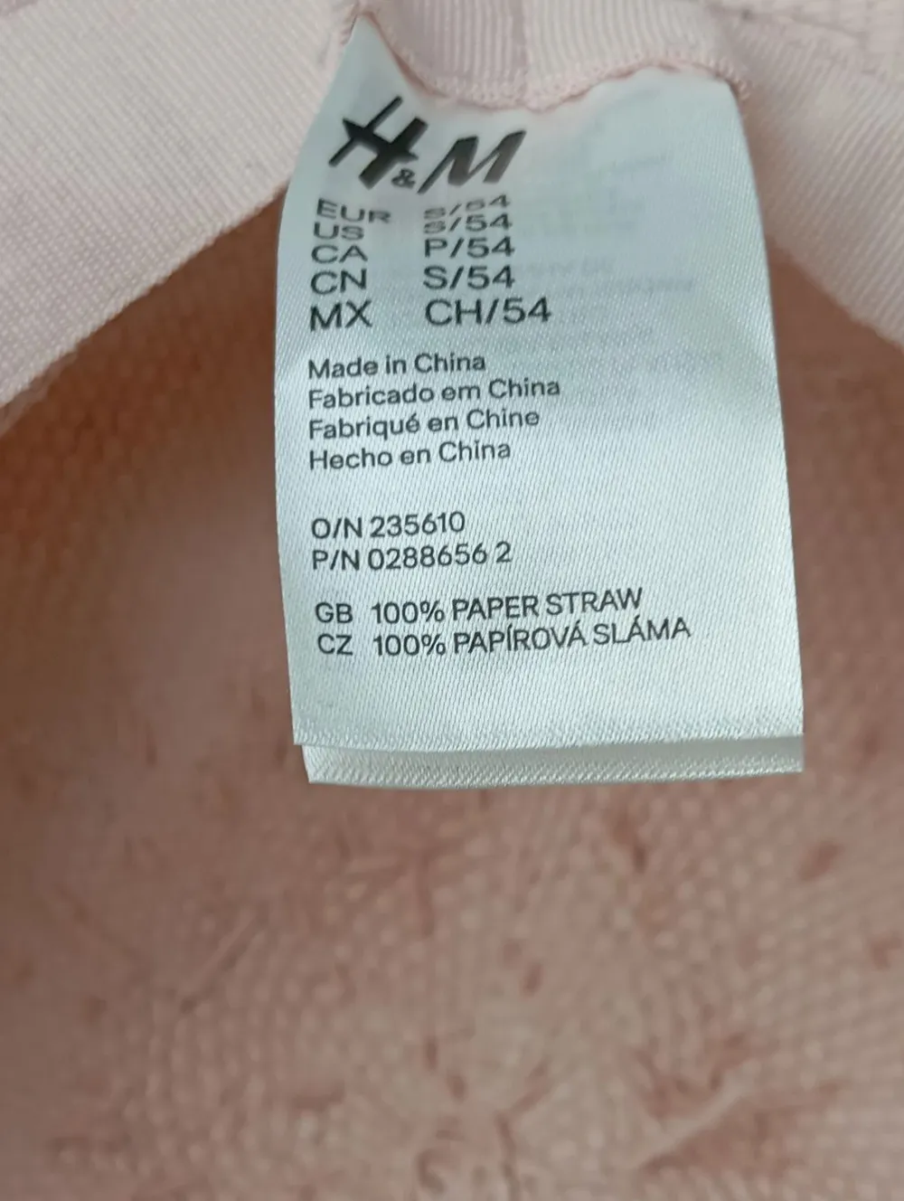 Hüte>H&M Strohhut Größe 54 wollweiß