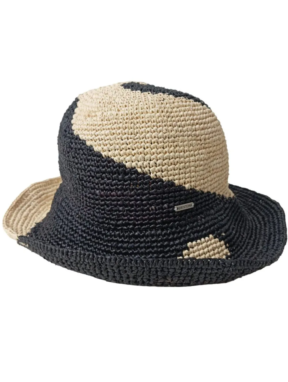Hüte>Brixton Strohhut Größe 56 schwarzhellgelb