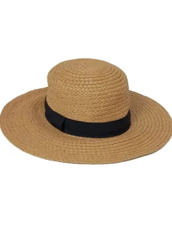 Hüte>H&M Strohhut Größe 58 braunschwarz