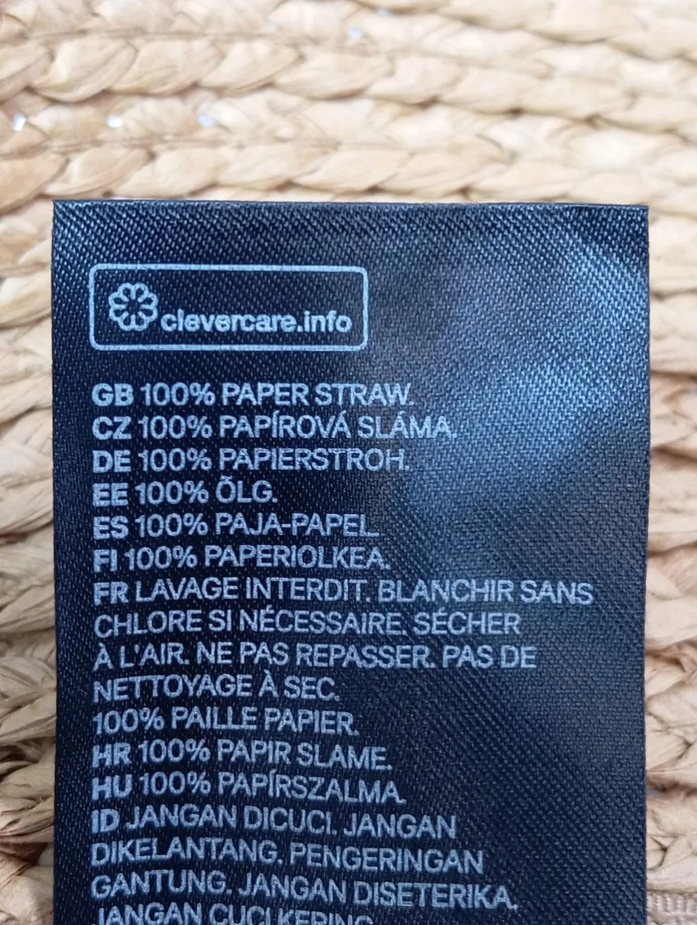 Hüte>H&M Strohhut Größe 58 braunschwarz