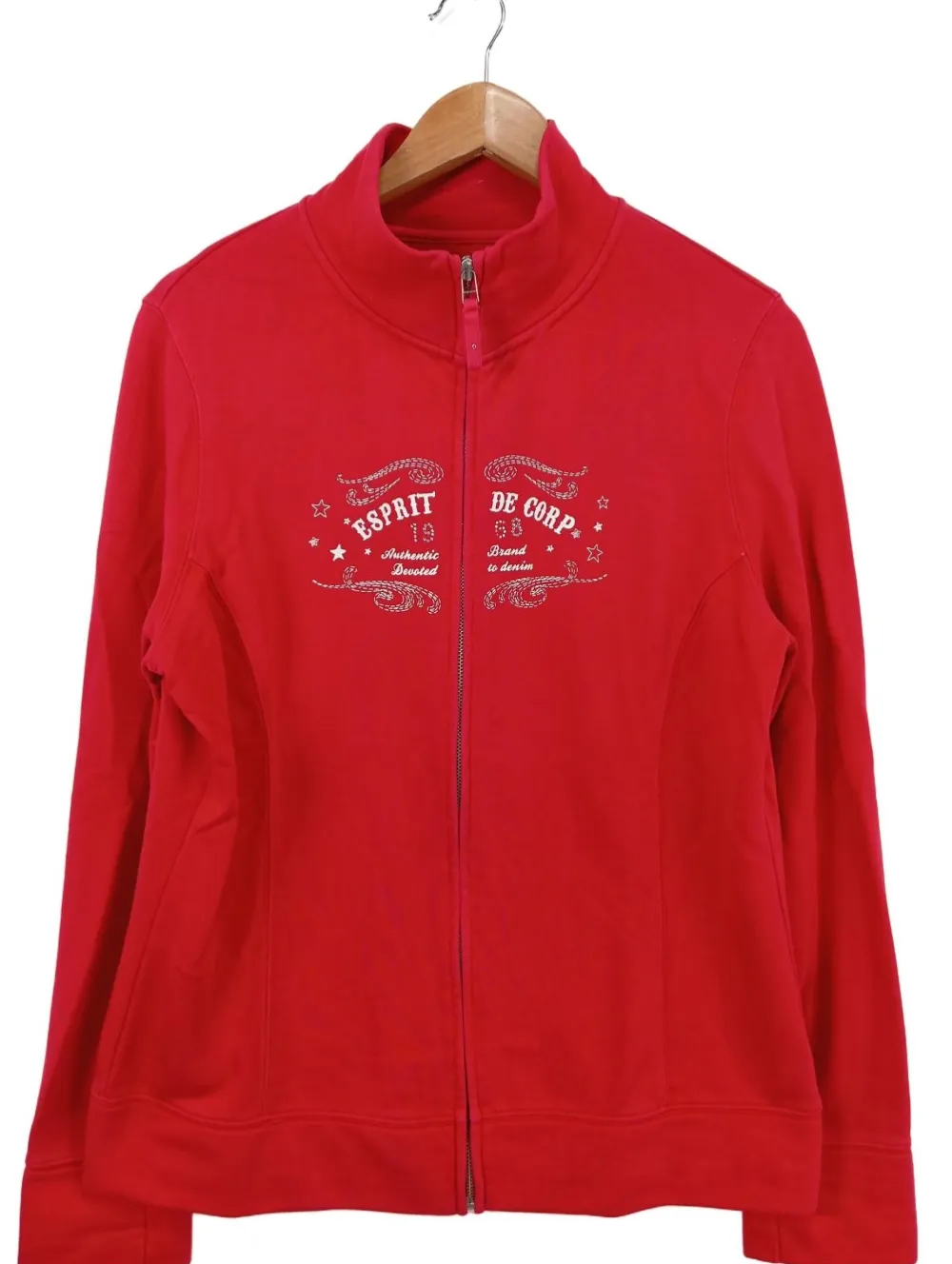 Sweats>Esprit Sweatjacke Größe 44 rot