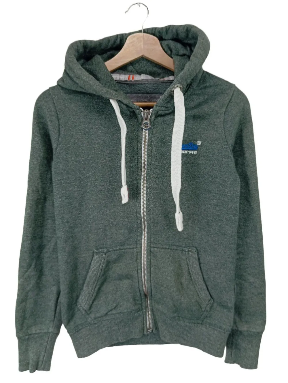 Sweats>Superdry Sweatjacke Größe 34 grün