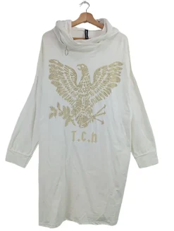 Kleider>new collection Sweatkleid Größe 40 weiß