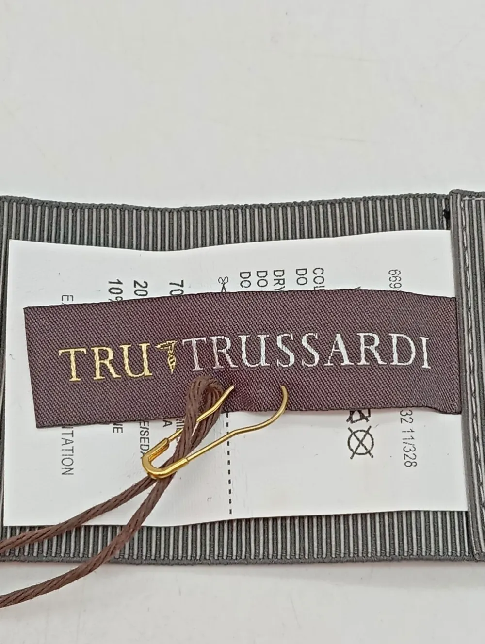 Gürtel>Trussardi Taillengürtel schwarzhellgrau