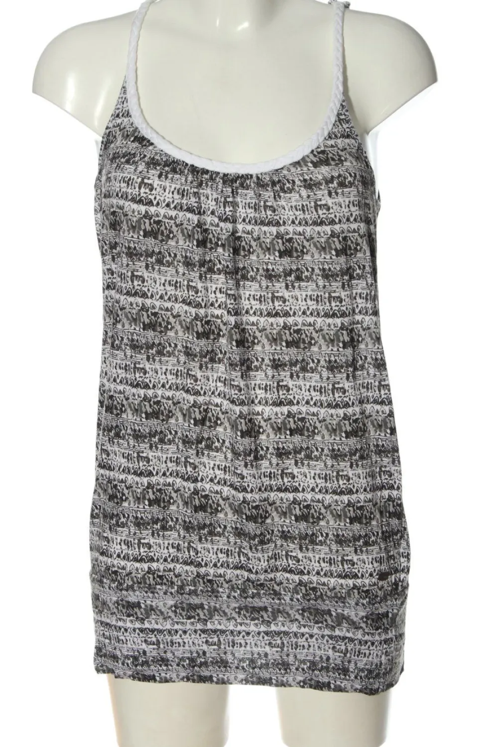 Tops>Tom Tailor Denim Tanktop Größe 36 schwarzweiß