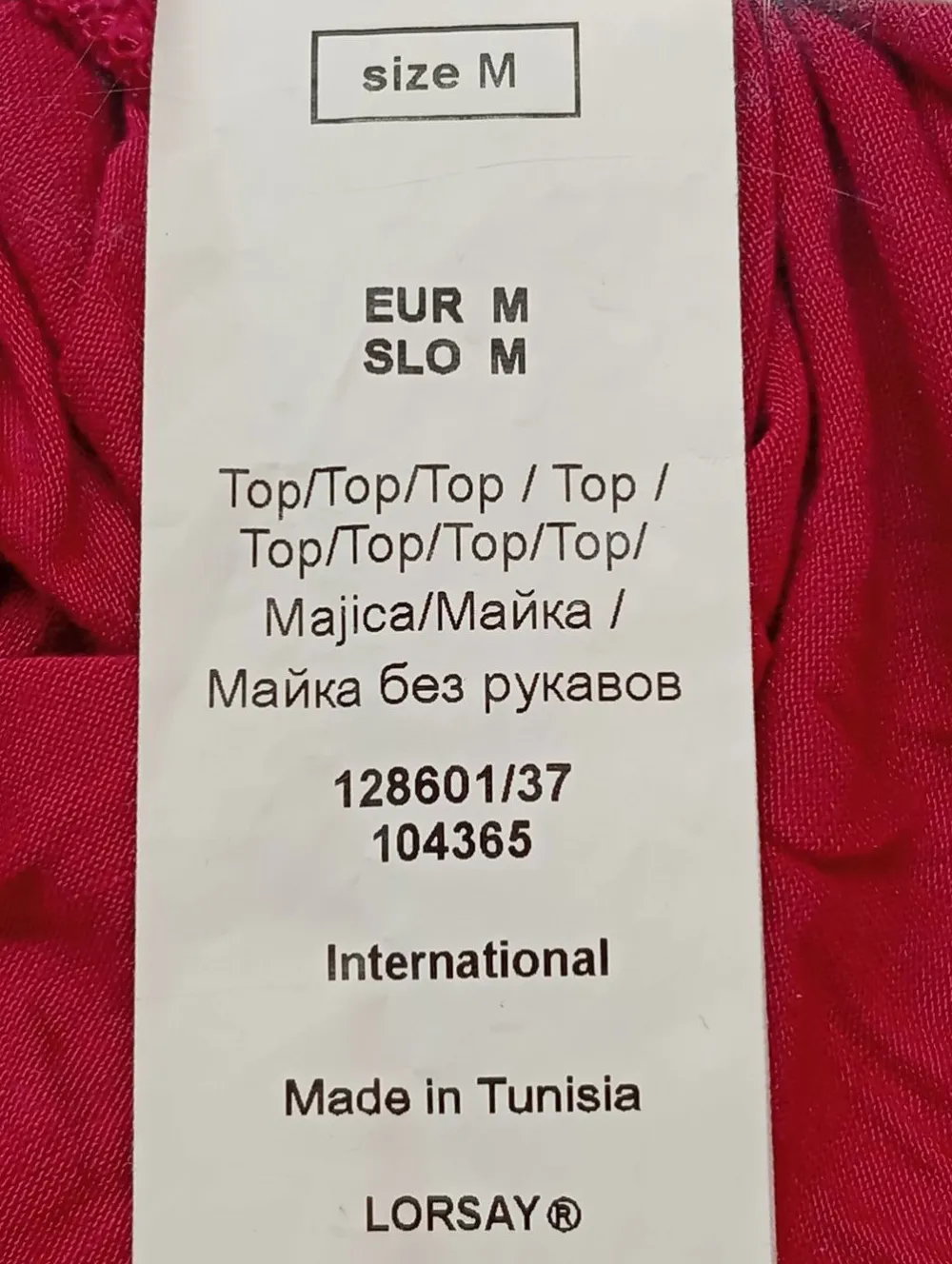 Tops>Orsay Tanktop Größe 38 rot