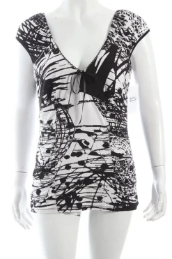 Tops>Oppose Top Größe 40 weißschwarz