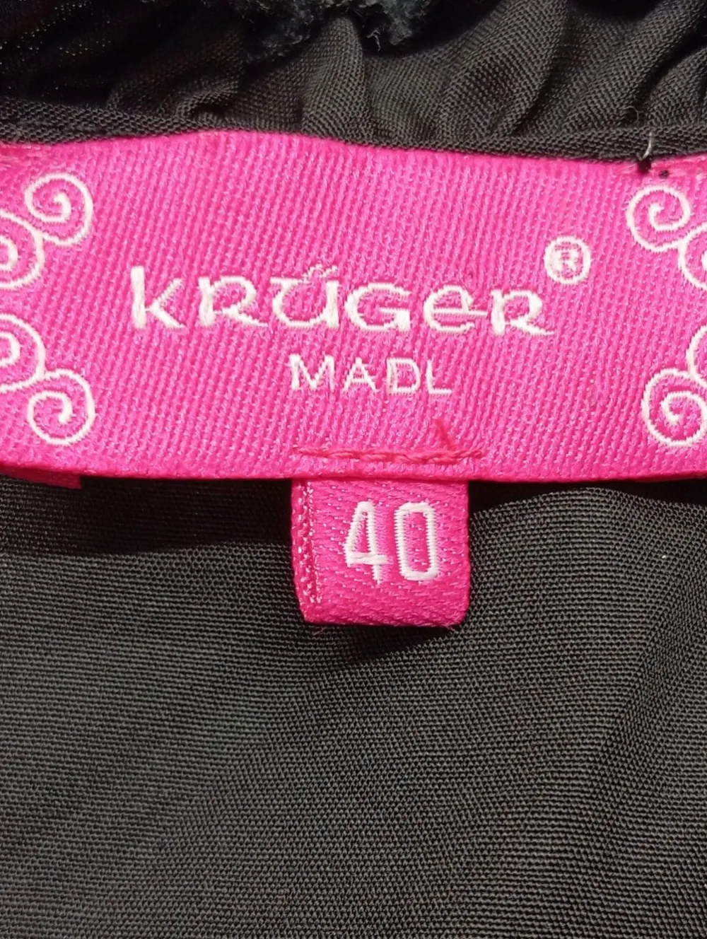 Trachtenmode>Kru00fcger Trachtenbluse Größe 40 schwarz