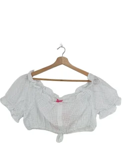 Trachtenmode>Kru00fcger Trachtenbluse Größe 46 weiß