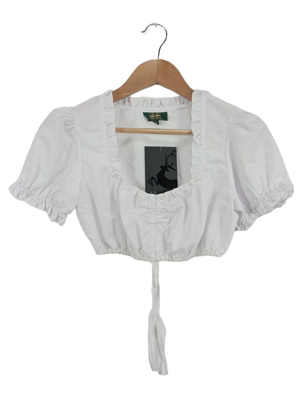 Trachtenmode>Wiesnku00f6nig Trachtenbluse Größe 34 weiß