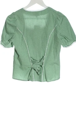 Trachtenmode>Spieth & Wensky Trachtenbluse Größe 36 grünweiß