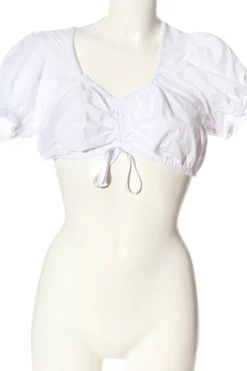 Trachtenmode>Distler Trachtenbluse Größe 34 weiß