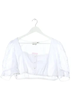 Trachtenmode>Lisas Landhaus Trachtenbluse Größe 44 weiß