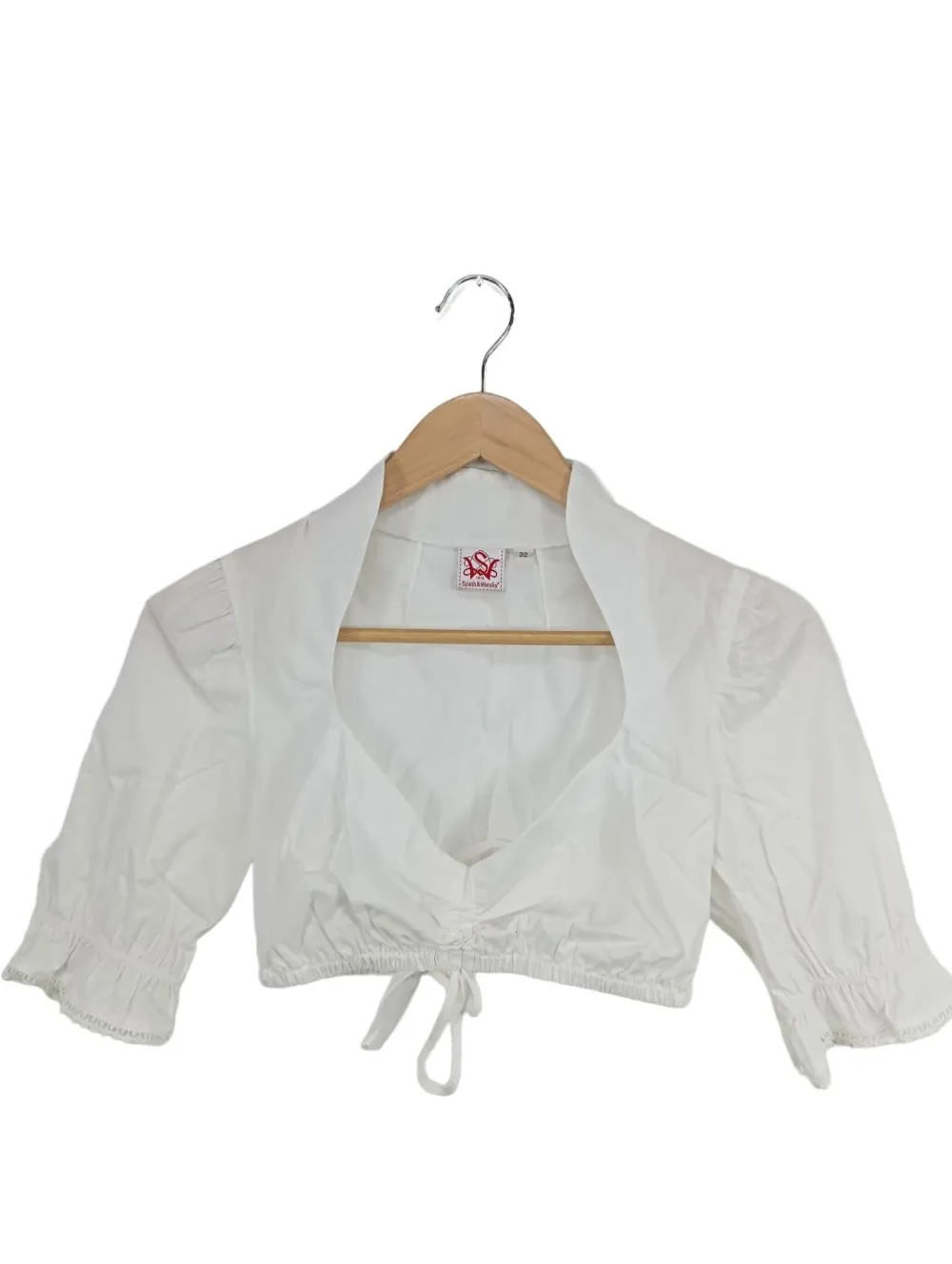 Trachtenmode>Spieth & Wensky Trachtenbluse Größe 32 weiß