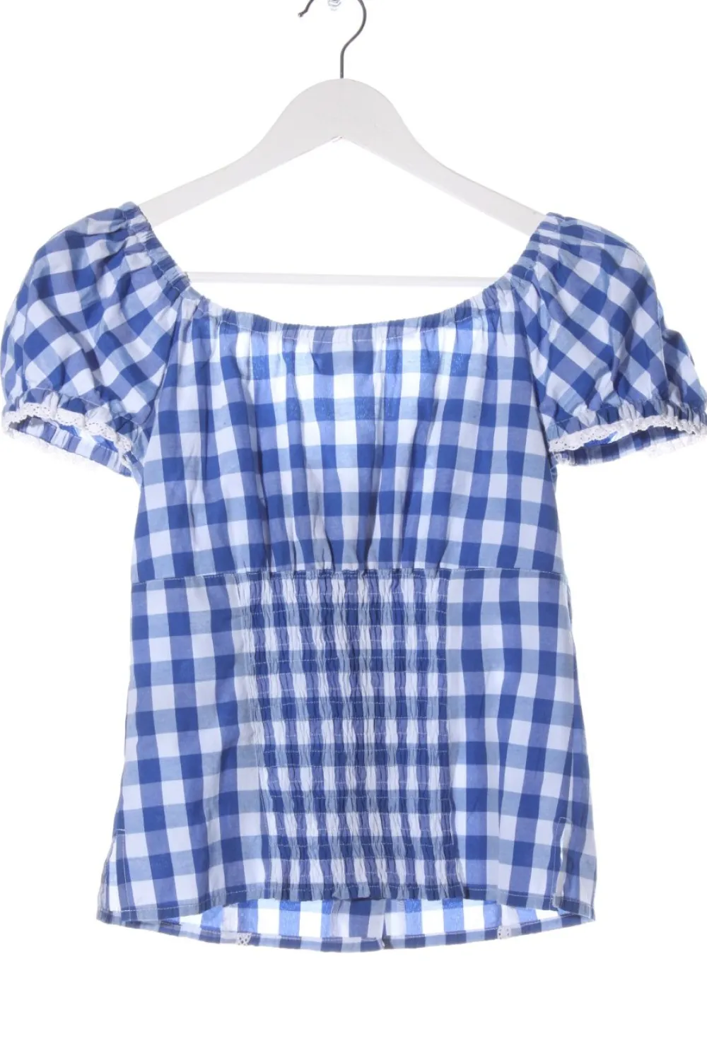 Trachtenmode>Country Line Trachtenbluse Größe 34 blauweiß