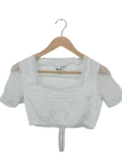 Trachtenmode>MarJo Trachtenbluse Größe 34 weiß