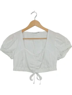 Trachtenmode> Trachtenbluse Größe 38 weiß