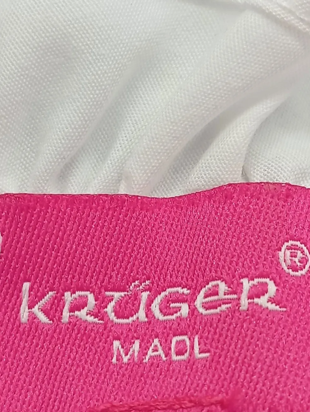 Trachtenmode>kru00fcgel Trachtenbluse Größe 32 weiß