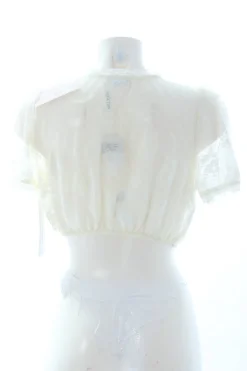 Trachtenmode>Melega Trachtenbluse Größe 46 hellgelb