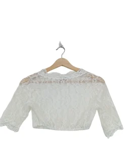 Trachtenmode>Kru00fcger Trachtenbluse Größe 32 weiß
