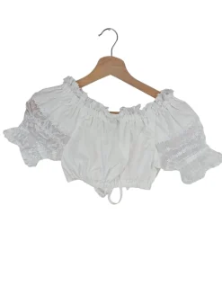 Trachtenmode>Su00fcdtiroler Trachtenbluse Größe 32 weiß