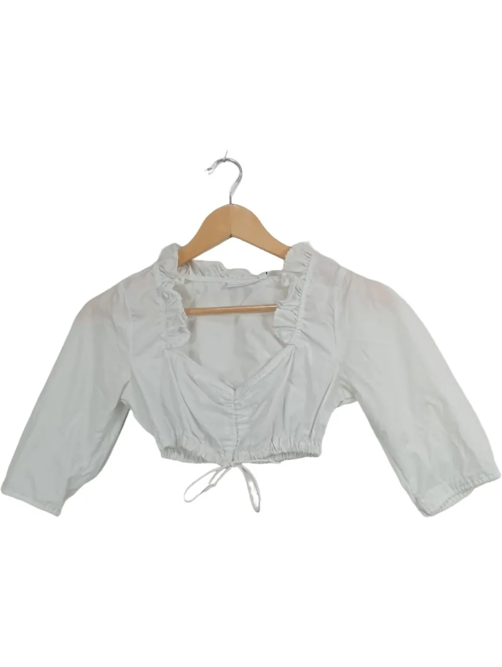 Trachtenmode> Trachtenbluse Größe 32 weiß