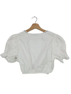Trachtenmode>Distler Trachtenbluse Größe 34 weiß
