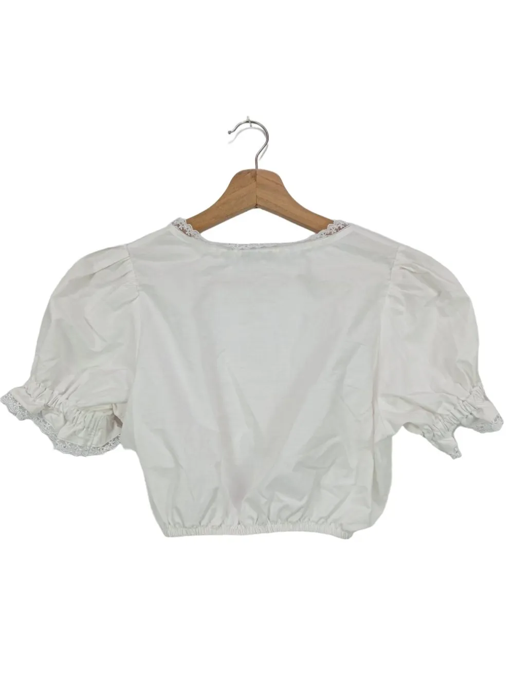 Trachtenmode>Distler Trachtenbluse Größe 34 weiß