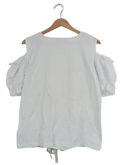 Trachtenmode>Country Line Trachtenbluse Größe 48 blauweiß