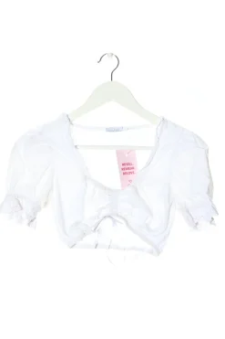 Trachtenmode> Trachtenbluse Größe 34 weiß