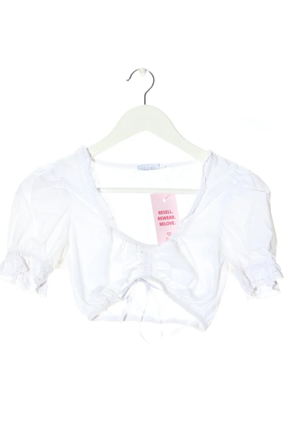 Trachtenmode> Trachtenbluse Größe 34 weiß