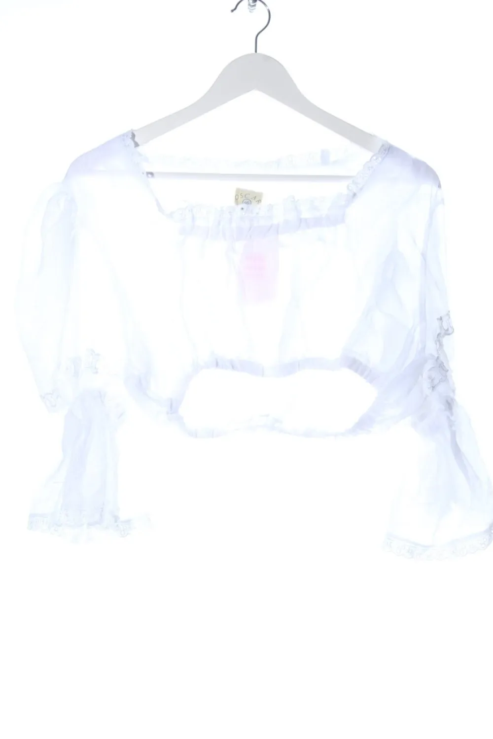 Trachtenmode>Oscartrachten Trachtenbluse Größe 46 weiß