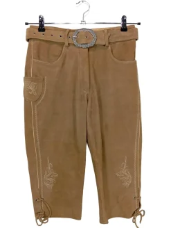 Trachtenmode>Der Wildschu00fctz Trachtenlederhose Größe 34 braun