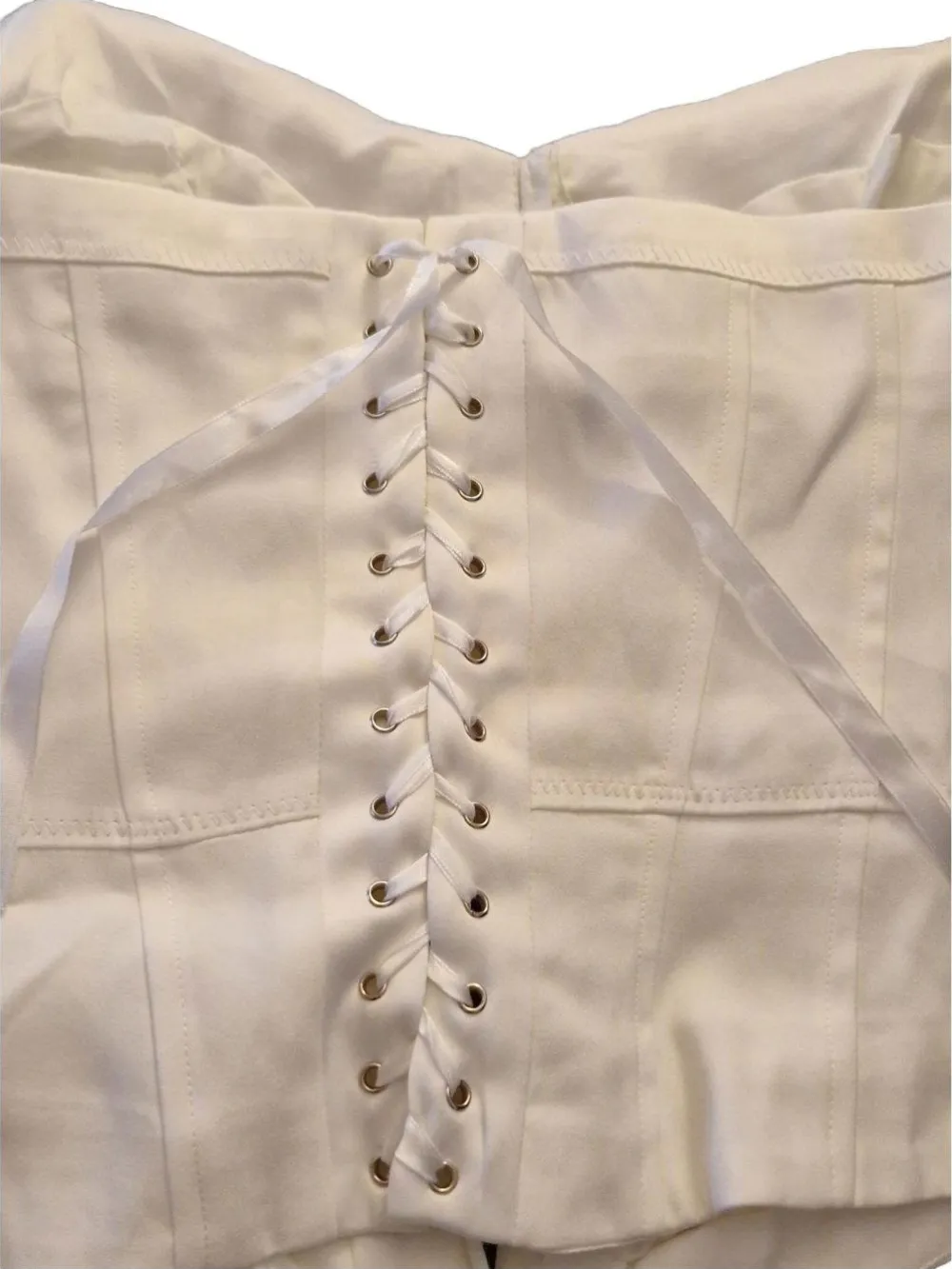 Trachtenmode>Blind Date Trachtenmieder Größe 42 weiß