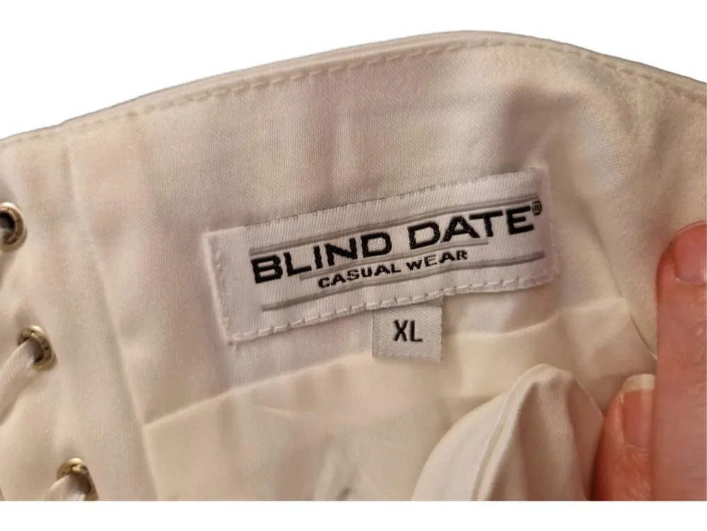 Trachtenmode>Blind Date Trachtenmieder Größe 42 weiß