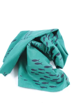 Tücher>Yam Yam Trachtentuch türkisblau