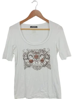 Shirts>Carlo Colucci T-Shirt Größe 40 weiß